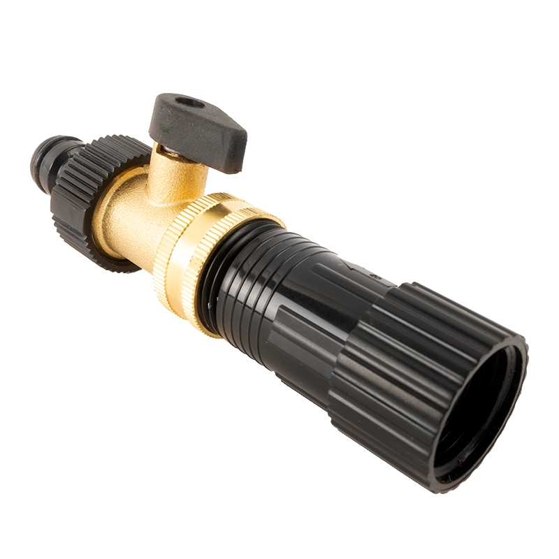 Fill Valve, Black, Side Angle